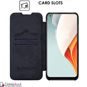 Odinis Nillkin qin serijos dėklas - juodas (Oneplus Nord N100)